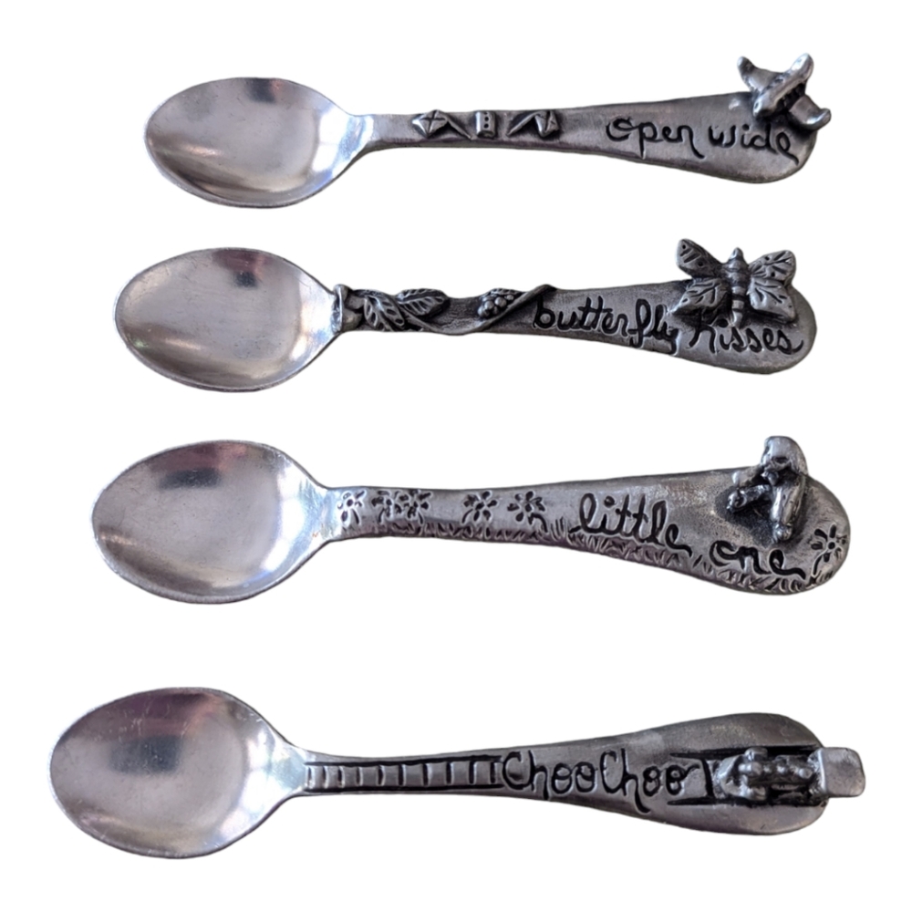 Metal Morphosis set of 4 baby spoons